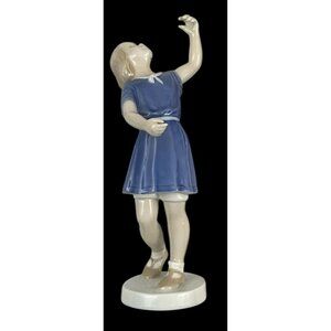 Vintage Bing & Grondahl "My Balloon" #2273 Porcelain Girl Figurine Denmark 8.75"